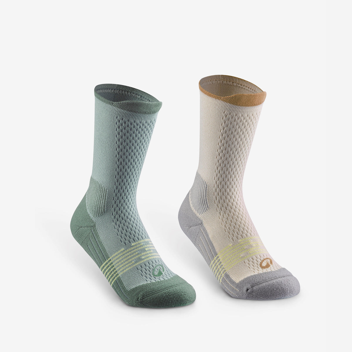 Socks Hike 500 High Green Beige Jr X2