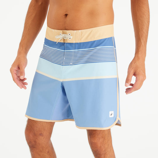Men's Boardshorts Surf 500 18" Long - Navy blue