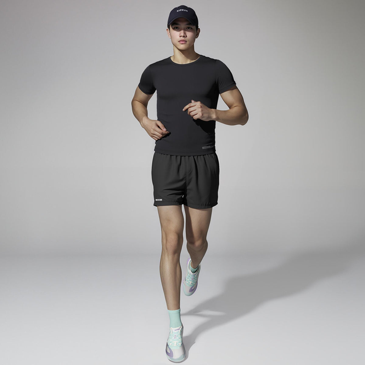 TSHIRT RUN DRY M BLACK