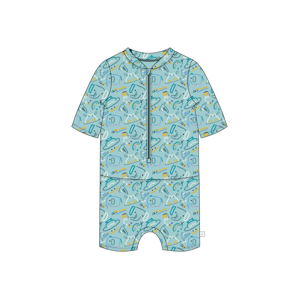 SHORTY BB SS CREW TURQUESE