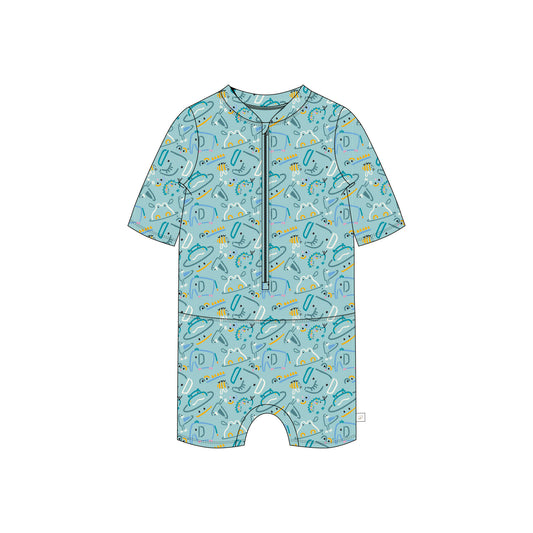 SHORTY BB SS CREW TURQUESE