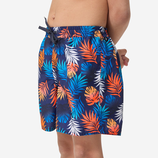 Boys' swim shorts -100 shadow red