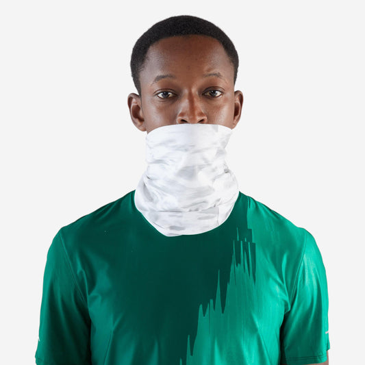 KIPRUN unisex running neck warmer/multi-function headband - Grey/white