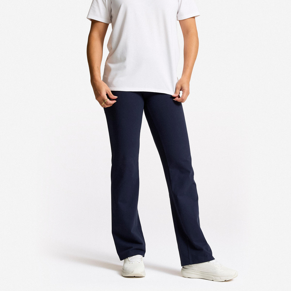LEG W 500 REG COTTON NAVY