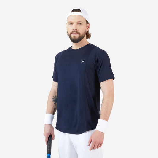 Men's Short-Sleeved Tennis T-Shirt Dry - Navy Gaël Monfils