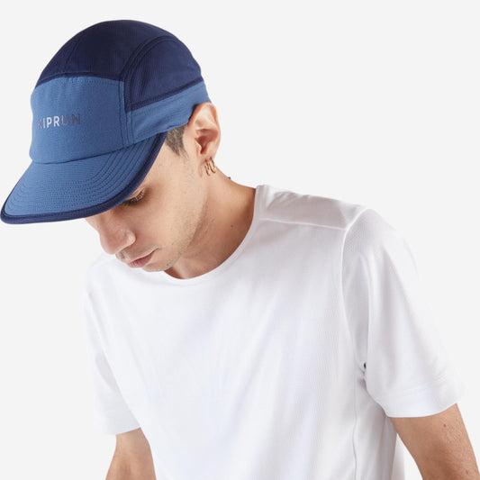 Unisex Running Cap - KIPRUN 5 Panels - Blue whale