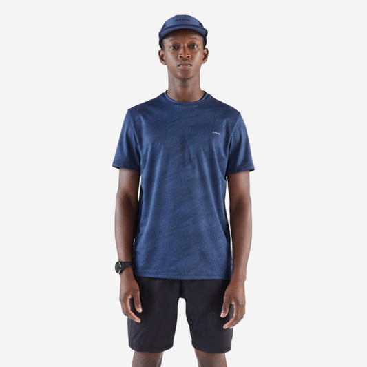 Men's Breathable Running T-shirt KIPRUN Run 500 Dry - Midnight blue