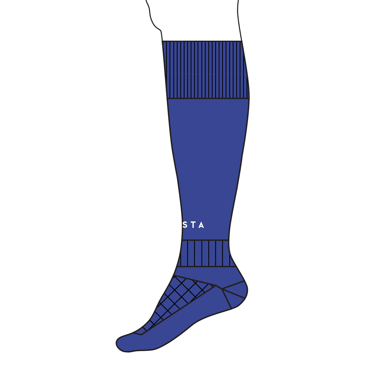 SOCKS F 100 Jr PE19 V2 BLUE