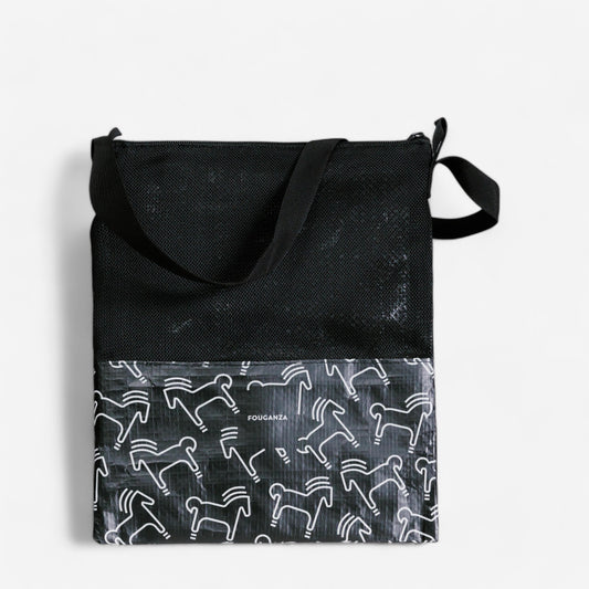 Horse Riding Grooming Bag - Beige/Black