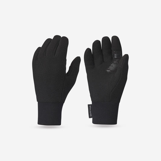 GLOVE FLEECE HIKE500 TW BLACK