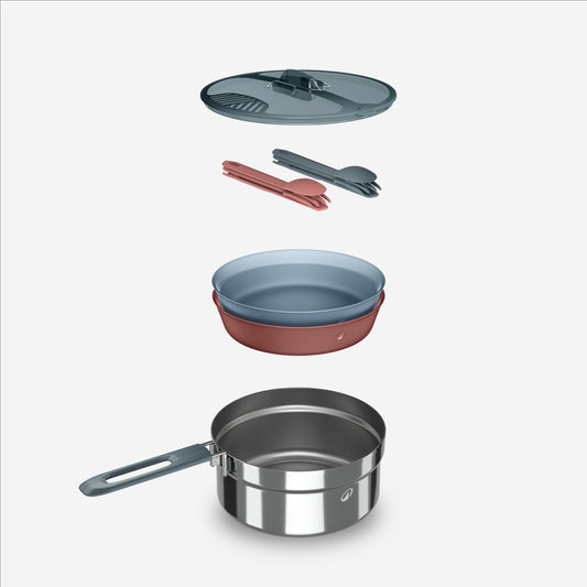 COOKING SET 100 2P BLUE/RED