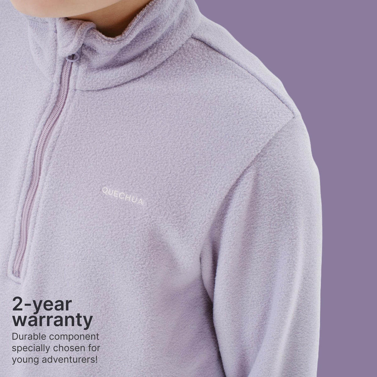 FLEECE MH100 1/2 ZIP TW PURPLE