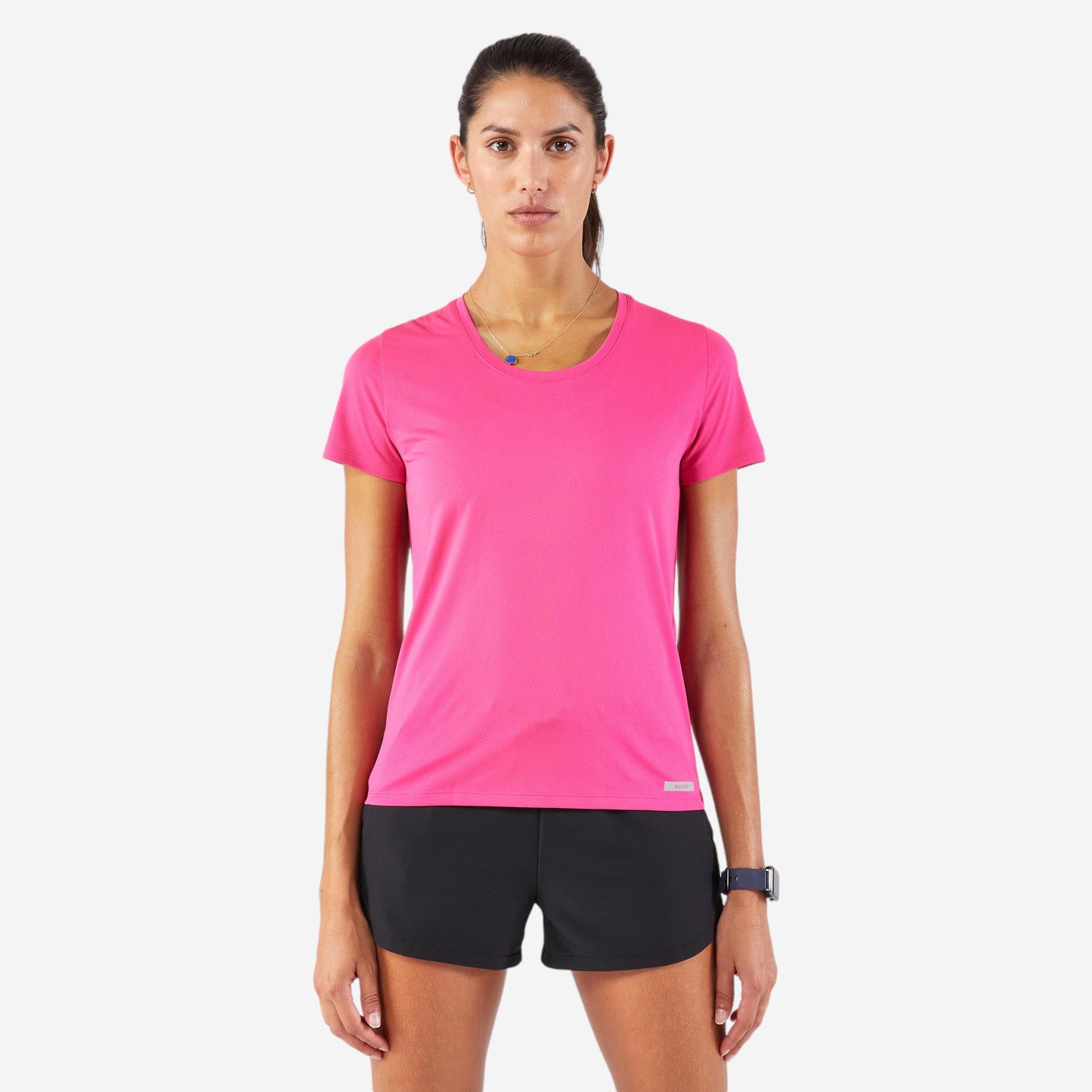 Women's Running T-Shirt Pink - Run 100