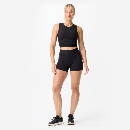 HIIT CROPTANK ELASTIC BLACK