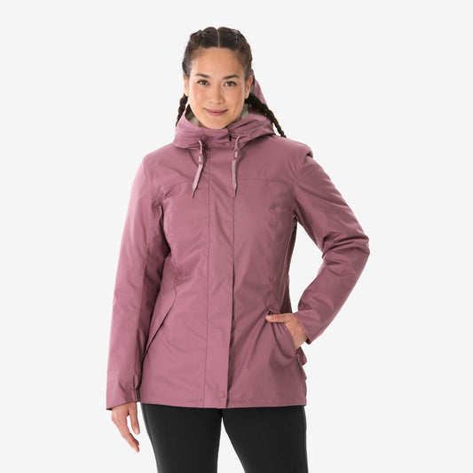 WARM JACKET NH500 W PURPLE