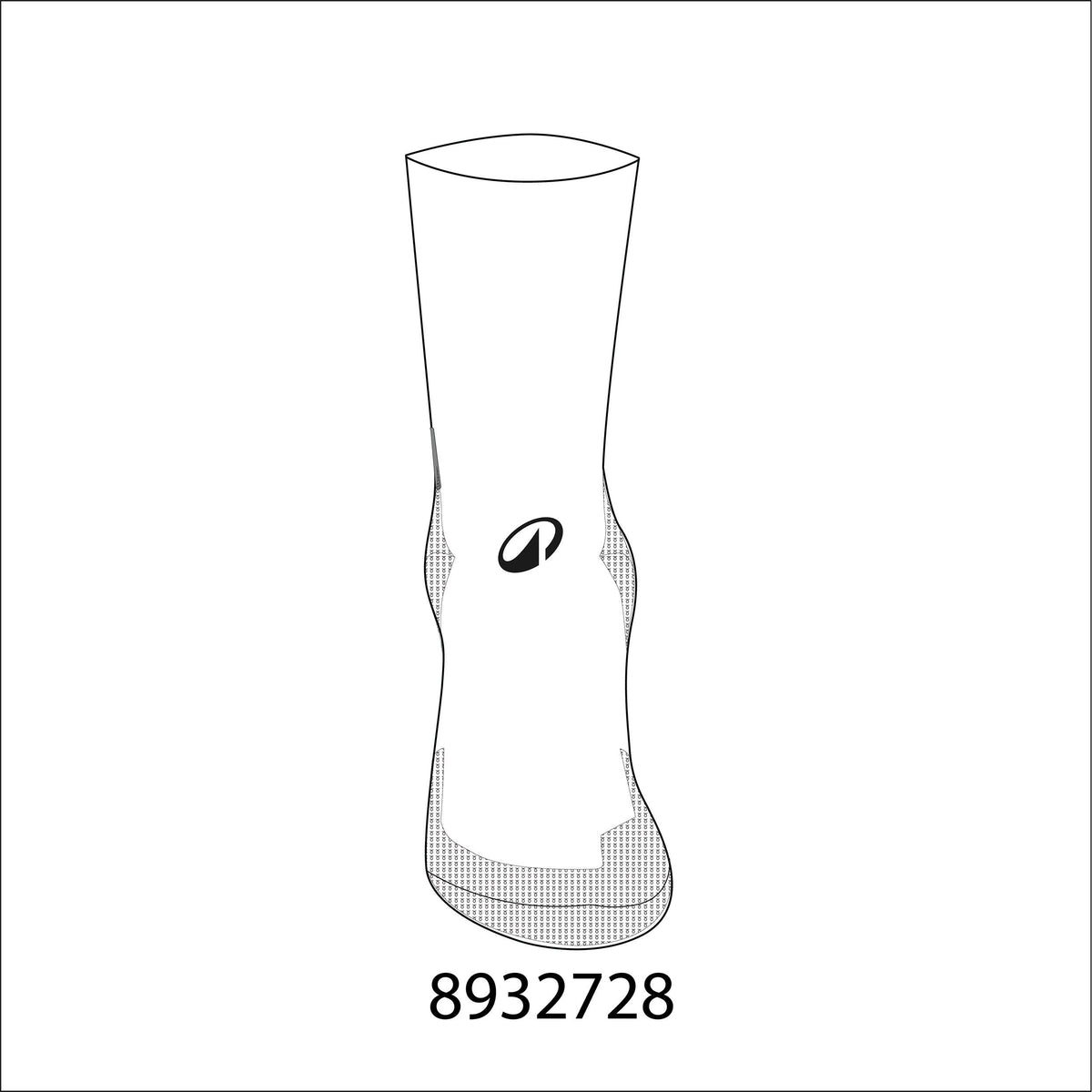 VIRALTO II MID GRIP SOCKS WHITE