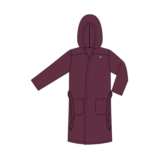 BATHROBE COTTON WOMAN DARK PURPLE