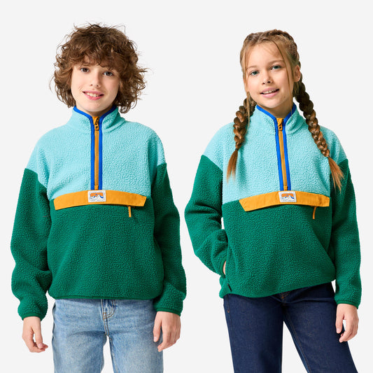 FLEE NH500 ½ ZIP SHERPA TW GREEN YELLOW