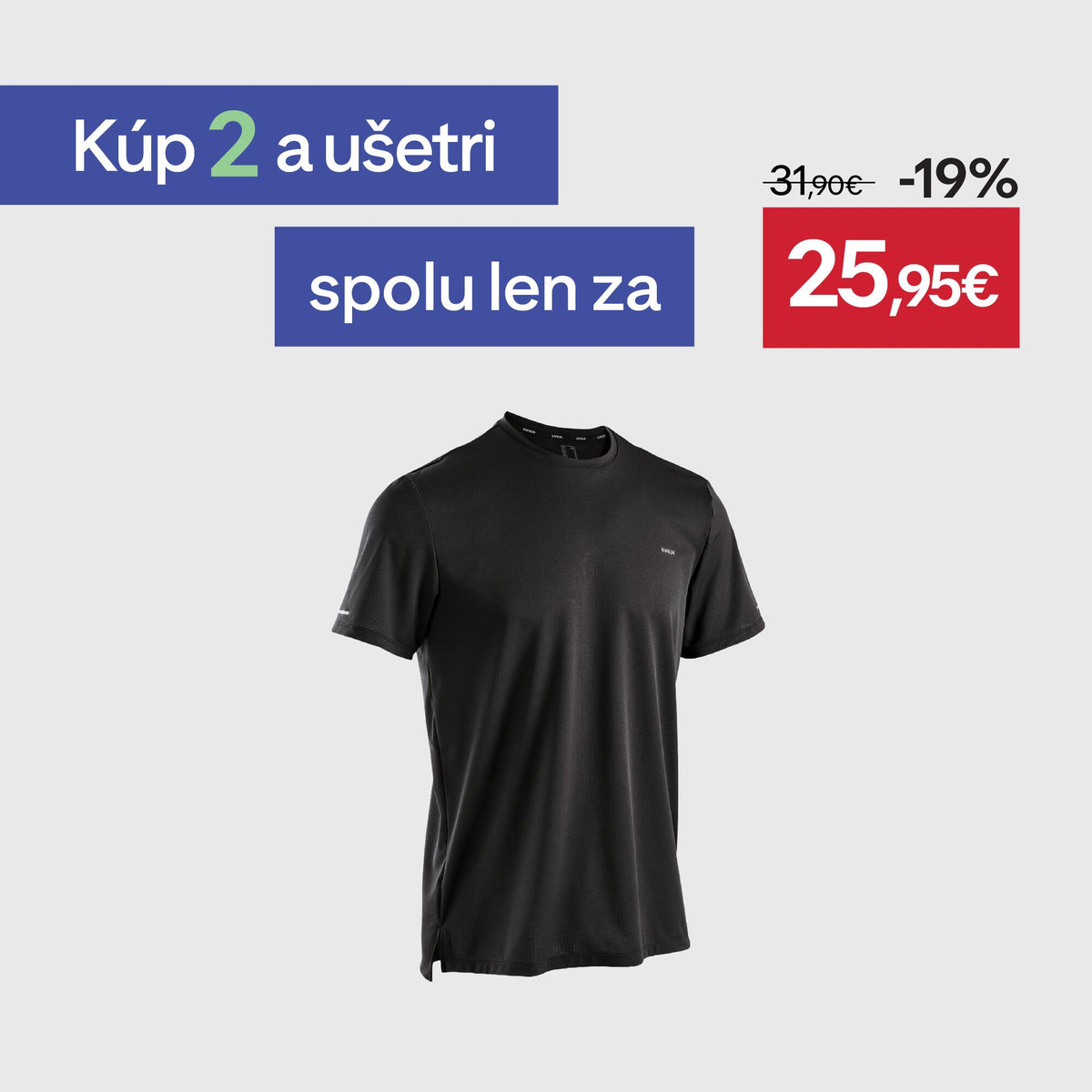 T-shirt Dry 500 M BLACK N07A