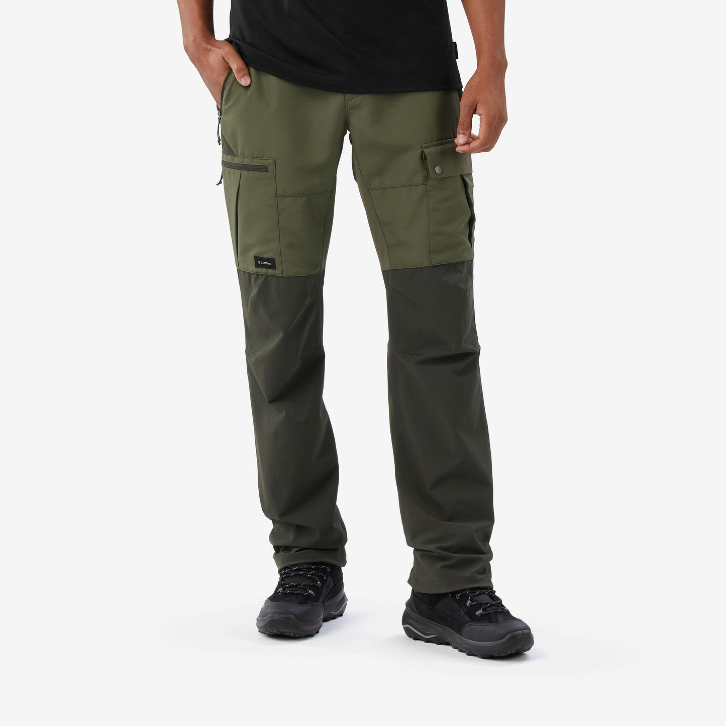 Men's Durable Trekking Trousers MT500 - Khaki