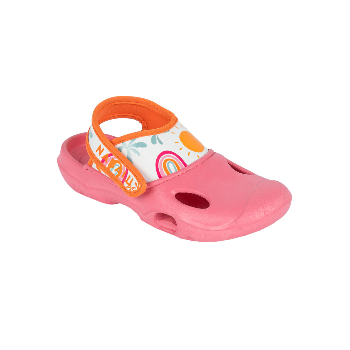 CLOG 100 JR PINK PALMY ORANGE