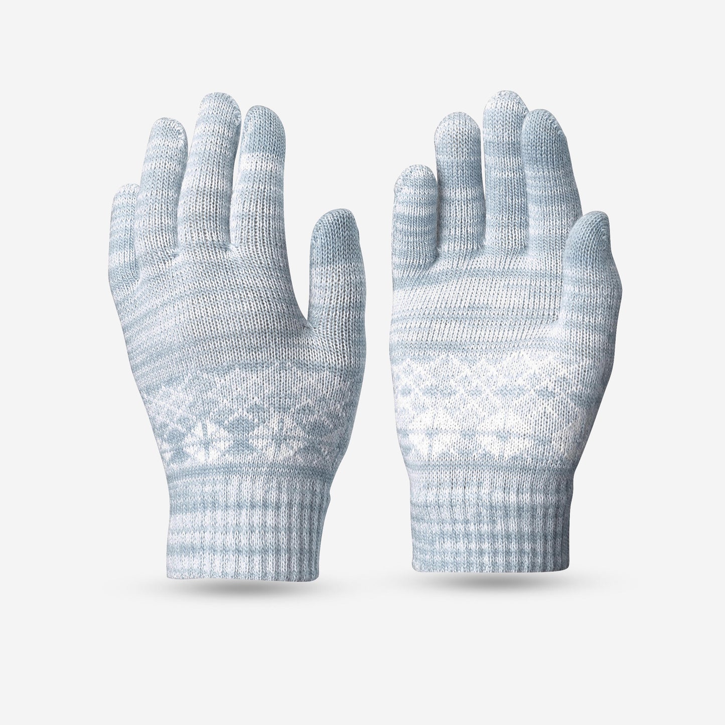 KIDS' TOUCHSCREEN COMPATIBLE HIKING GLOVES - SH100 KNITTED - AGED 4-14 YEARS