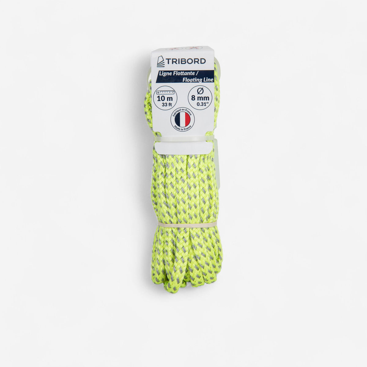 Floating line 8mmX10m yellow/grey