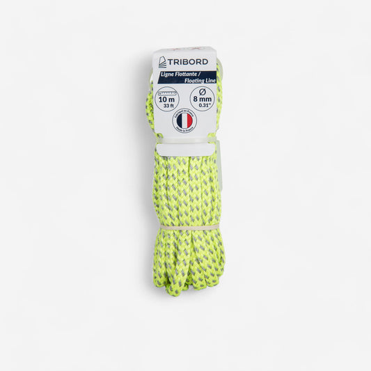 Floating line 8mmX10m yellow/grey