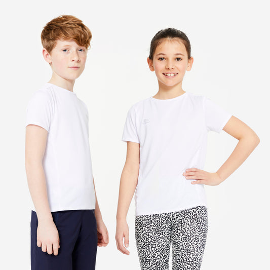 Kids' Unisex Multisport Breathable T-Shirt - White