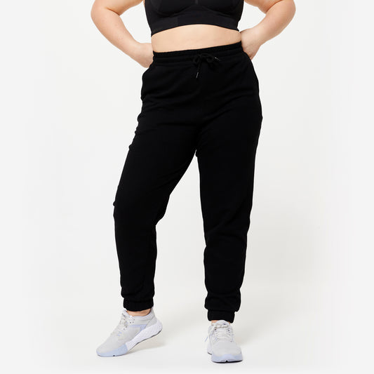 Women's Cotton Jogging Bottoms - Black