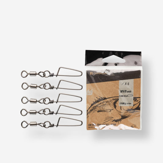 Sea Fishing Rolling Snap Swivel BLACK NICKEL SW x5