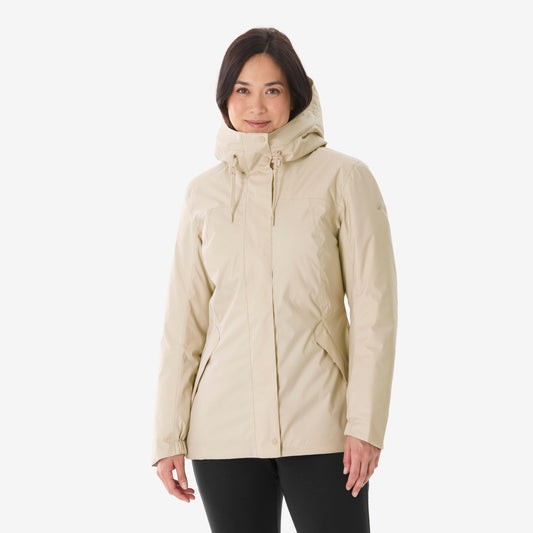 WARM JACKET NH500 W BEIGE