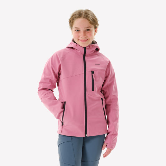 Kids' hiking softshell jacket MH900 - 7-15 years - Pink