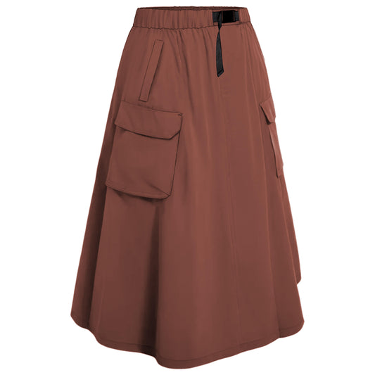 Long Skirt hiking SEPIA BROWN
