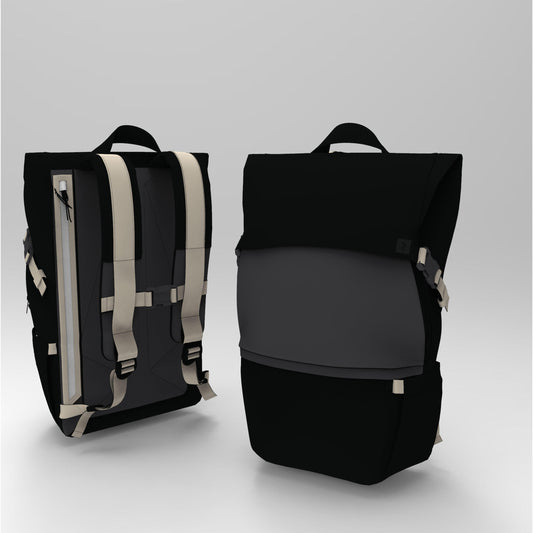 backpack URBAN Black beige 25L