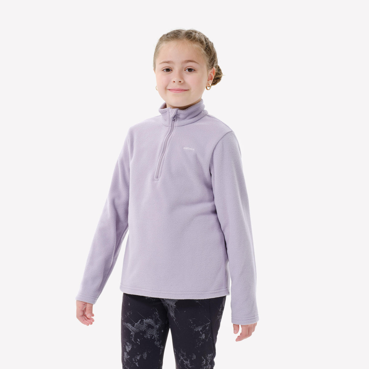 FLEECE MH100 1/2 ZIP TW PURPLE
