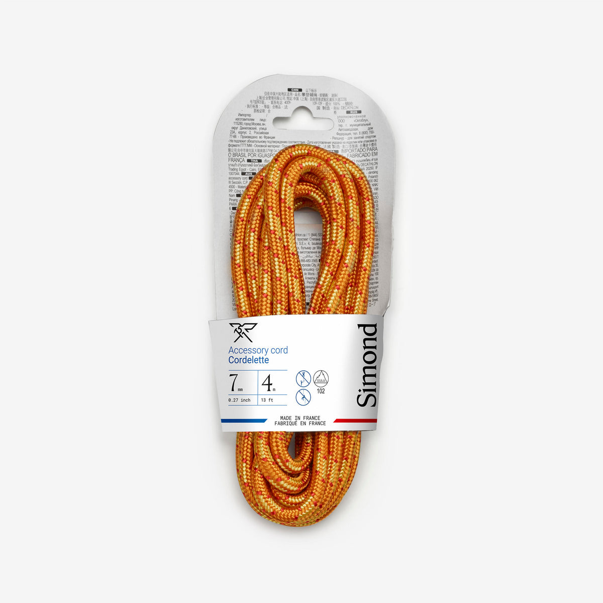 CORD 7mm X 4M ORANGE