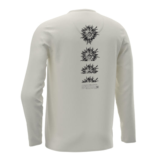 WATER TEE SHIRT UV PRINT M LS FLOWER