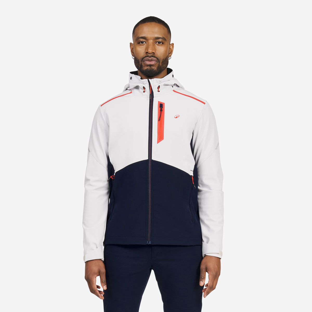 Softshell Sailing 500 M Light grey navy