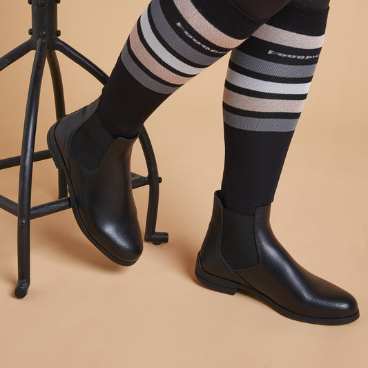 BOOTS 500 ADULT LEATHER BLACK