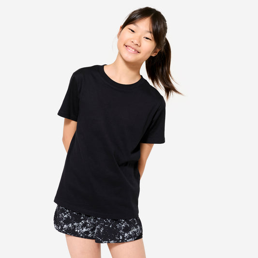Girls' Multisport Breathable T-Shirt - Black