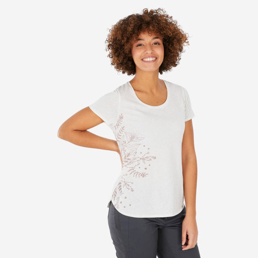 Women's Hiking T-Shirt White - NH500