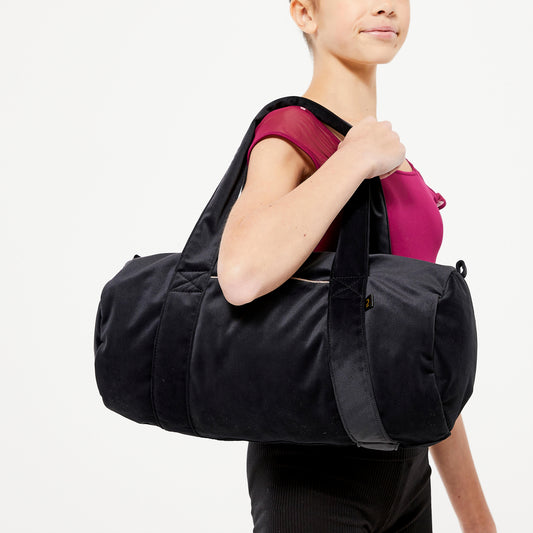 Girls' Velvet Dance Bag 15 L - Black