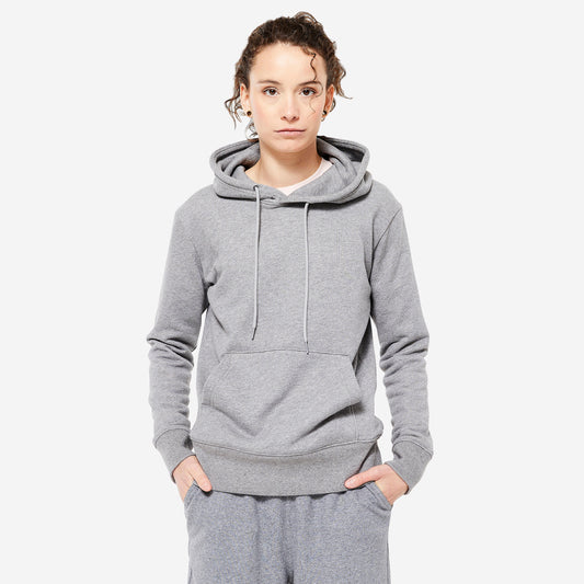 Women's Cotton Fitness Hoodie - Grey