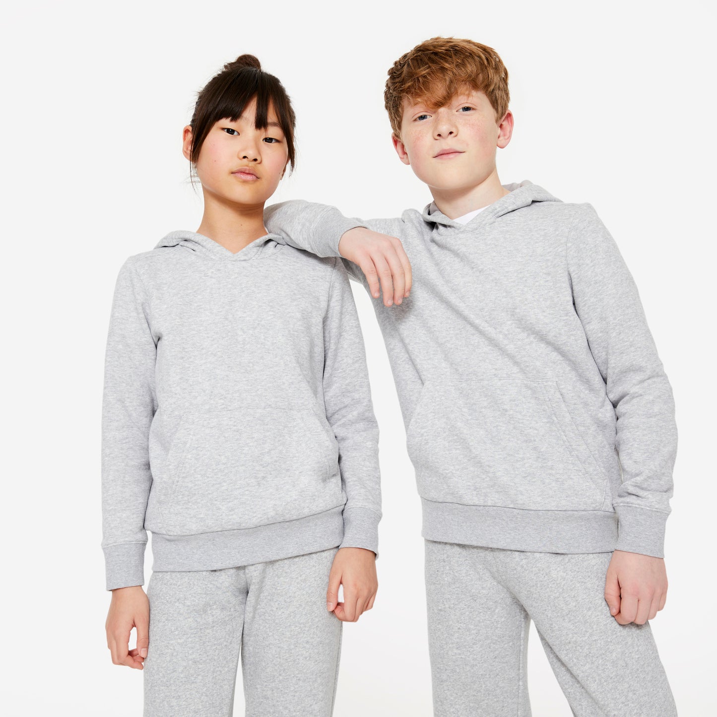 Kids' Hooded Sweatshirt - Light Grey