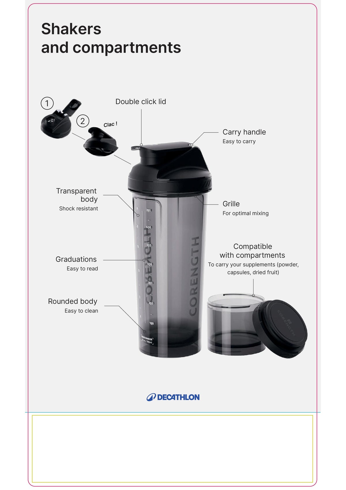 SHAKER 500ML black new