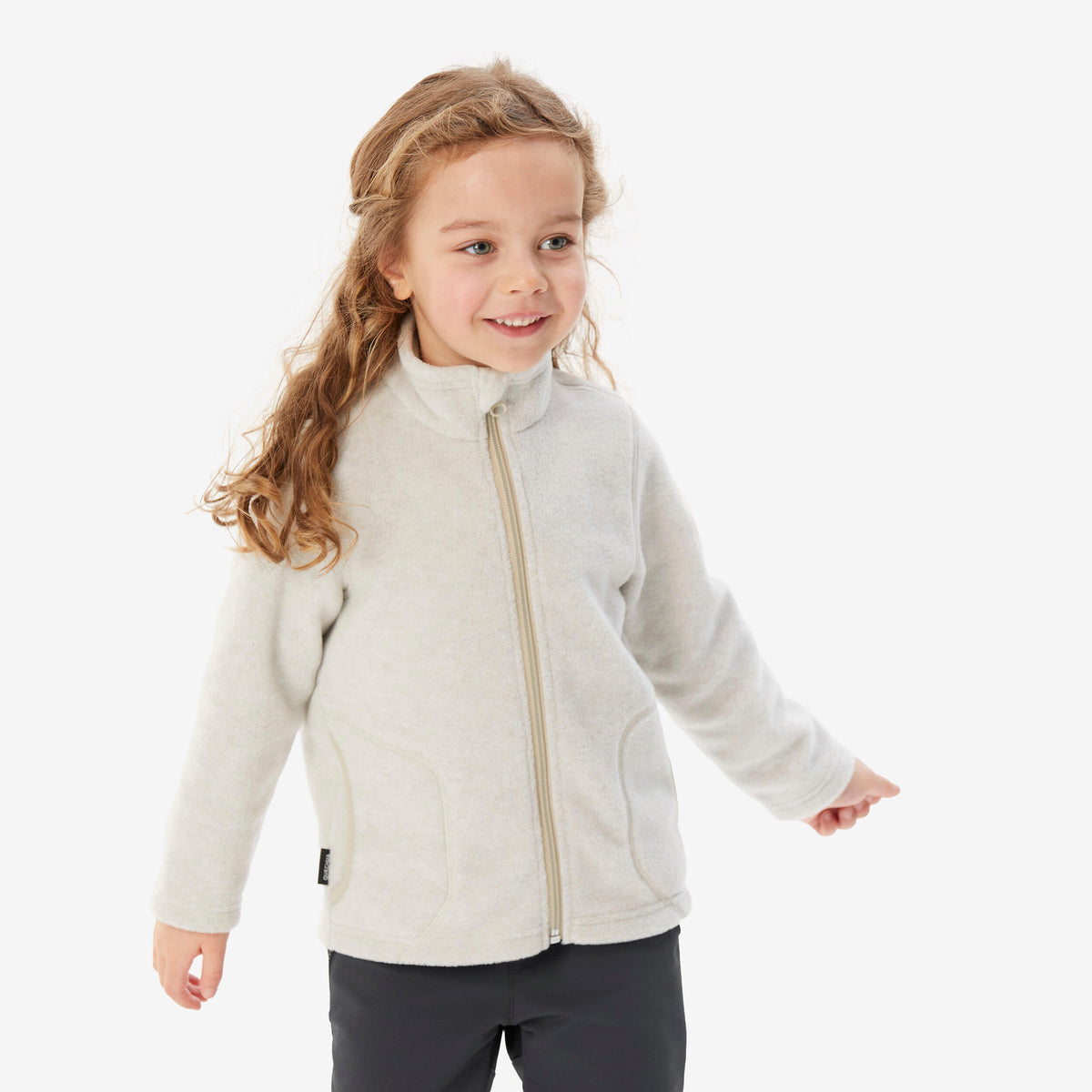 FLEECE MH100 ZIP KID BEIGE