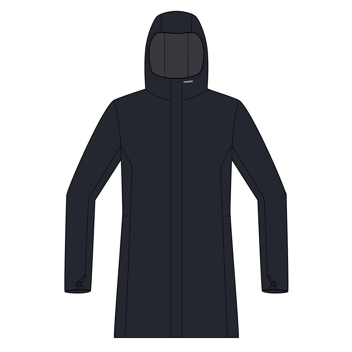 Long jacket Sailing 500 W Navy