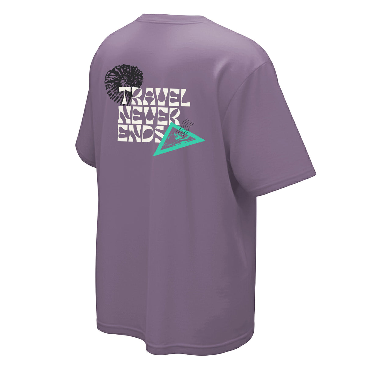 T-SHIRT NH500 LMD UNISEX PURPLE 2