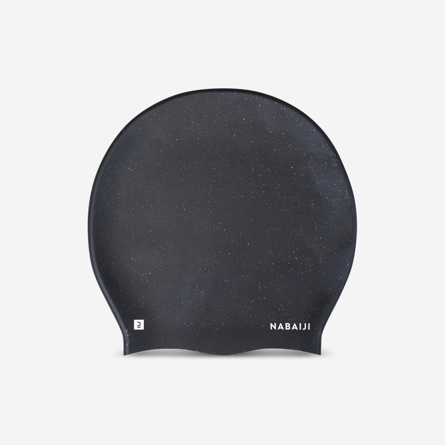 Silicone swimming cap - One size - Thick hair - Black